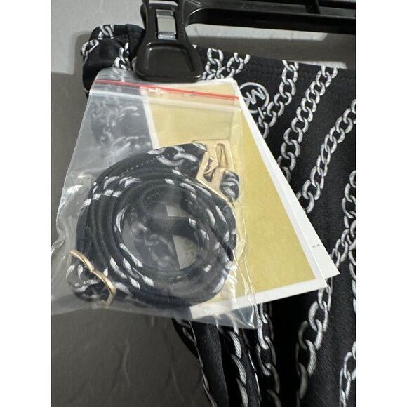 Michael Kors Women's Chain Link With Gold Ring Halter 2 Piece Extra Straps XS NW - Picture 7 of 8